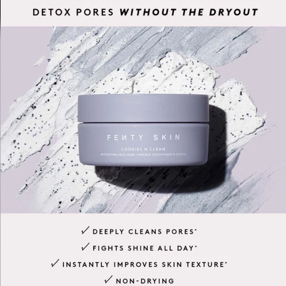 NEW Fenty Skin Cookies N Clean Whipped Clay Pore Detox Face Mask
